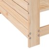 vidaXL Zahradní pohovka s područkou a poduškou masivní borové dřevo