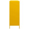 vidaXL Příborník žlutý 135 x 39 x 103,5 cm ocel válcovaná za studena
