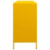 vidaXL Příborník žlutý 135 x 39 x 73,5 cm ocel válcovaná za studena