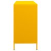 vidaXL Příborník žlutý 135 x 39 x 73,5 cm ocel válcovaná za studena