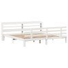 vidaXL Rám postele s čelem bez matrace bílý 180x200 cm