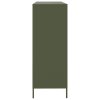 vidaXL Příborník olivový 135 x 39 x 103,5 cm ocel válcovaná za studena