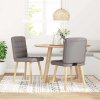 vidaXL Jídelní židle 2 ks taupe textil
