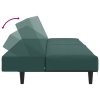 vidaXL 2dílná sedací souprava tmavě zelená samet