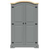 vidaXL Šatní skříň mexická borovice Corona 2 dvířka šedá