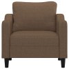 vidaXL Křeslo hnědé 60 cm textil