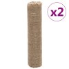 vidaXL Jutové role 2 ks 0,5 x 50 m 100% juta 200 g/m²