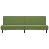 vidaXL 2místná rozkládací pohovka světle zelená samet