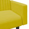 vidaXL 2dílná sedací souprava žlutá samet