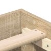 vidaXL Rám postele bez matrace Dub Sonoma 200x200 cm kompozitní dřevo