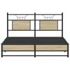 vidaXL Rám postele bez matrace dub sonoma 140x190 cm kompozitní dřevo