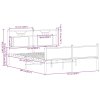 vidaXL Rám postele bez matrace dub sonoma 150x200 cm kompozitní dřevo