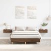 vidaXL Rám postele bez matrace Hnědý dub 135x190 cm kompozitní dřevo