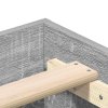 vidaXL Rám postele bez matrace Grey Sonoma 135x190 cm kompozitní dřevo