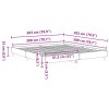 vidaXL Rám postele bez matrace Artisan Dub 200x200 cm kompozitní dřevo