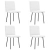 vidaXL Jídelní židle 4 ks bílé umělá kůže