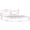 vidaXL Rám postele bez matrace kouřový dub 183x213 cm kompozitní dřevo