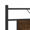 vidaXL Rám postele bez matrace kouřový dub 183x213 cm kompozitní dřevo