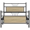 vidaXL Rám postele bez matrace dub sonoma 100x190 cm kompozitní dřevo