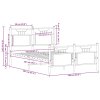 vidaXL Rám postele bez matrace kouřový dub 120x200 cm kompozitní dřevo