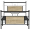 vidaXL Rám postele bez matrace dub sonoma 90 x 190 cm kompozitní dřevo