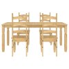 vidaXL Jídelní set 5 kusů "Panama" Borovicový masiv