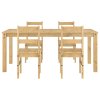 vidaXL Jídelní set 5 kusů "Panama" Borovicový masiv