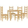 vidaXL Jídelní set 5 kusů "Panama" Borovicový masiv