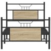 vidaXL Rám postele bez matrace dub sonoma 90 x 200 cm kompozitní dřevo