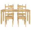 vidaXL Jídelní set 5 kusů "Panama" Borovicový masiv