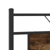 vidaXL Kovový rám postele bez matrace kouřový dub 183 x 213 cm
