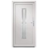 vidaXL Vchodové dveře bílé 108 x 208 cm PVC