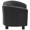 vidaXL Pohovka pro psy černá 67 x 41 x 39 cm umělá kůže