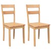 vidaXL Jídelní židle 2 ks z přírodního masivního dřeva Rubber