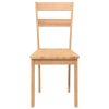 vidaXL Jídelní židle 2 ks z přírodního masivního dřeva Rubber
