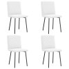 vidaXL Jídelní židle 4 ks bílé umělá kůže