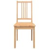 vidaXL Jídelní židle 2 ks z přírodního masivního dřeva Rubber