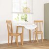 vidaXL Jídelní židle 2 ks z přírodního masivního dřeva Rubber