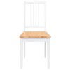 vidaXL Jídelní židle 2 ks bílé masivní dřevo gumové