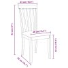 vidaXL Jídelní židle s polštáři 2 ks bílé masivní dřevo gumové