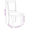 vidaXL Jídelní židle s polštáři 2 ks bílé masivní dřevo gumové