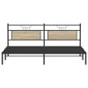 vidaXL Rám postele bez matrace Dub Sonoma 200x200cm Dřevěné konstrukce