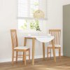 vidaXL Jídelní židle s polštáři 2 ks masivního dřeva s gumou