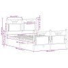 vidaXL Rám postele bez matrace hnědý dub 120 x 200 cm kompozitní dřevo