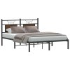 vidaXL Rám postele bez matrace hnědý dub 150 x 200 cm kompozitní dřevo