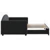 vidaXL Válenda s přistýlkou černá 90 x 200 cm samet