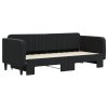 vidaXL Válenda s přistýlkou černá 80 x 200 cm samet