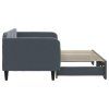 vidaXL Válenda s přistýlkou tmavě šedá 90 x 200 cm samet