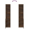 vidaXL Vysoká deska hnědý dub 37,5x35x180 cm Dřevěná konstrukce
