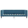 vidaXL Válenda s přistýlkou a zásuvkami modrá 100 x 200 cm samet